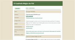 Desktop Screenshot of cuadradomagicodefoz.com